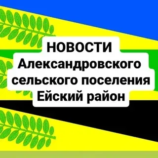 НОВОСТИ АЛЕКСАНДРОВСКОГО СЕЛЬСКОГО ПОСЕЛЕНИЯ ЕЙСКИЙ РАЙОН — Noticias y medios Telegram