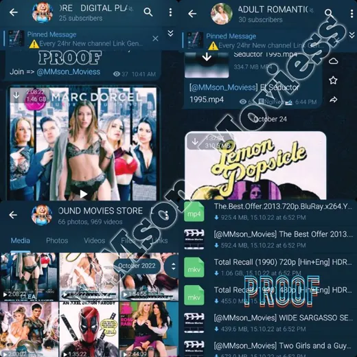 Adult Movies in Files form [ MMSon Movies ] — Для Взрослых Telegram