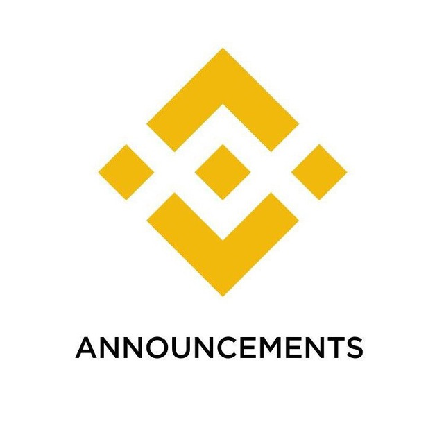Binance Announcements — Криптовалюта Telegram